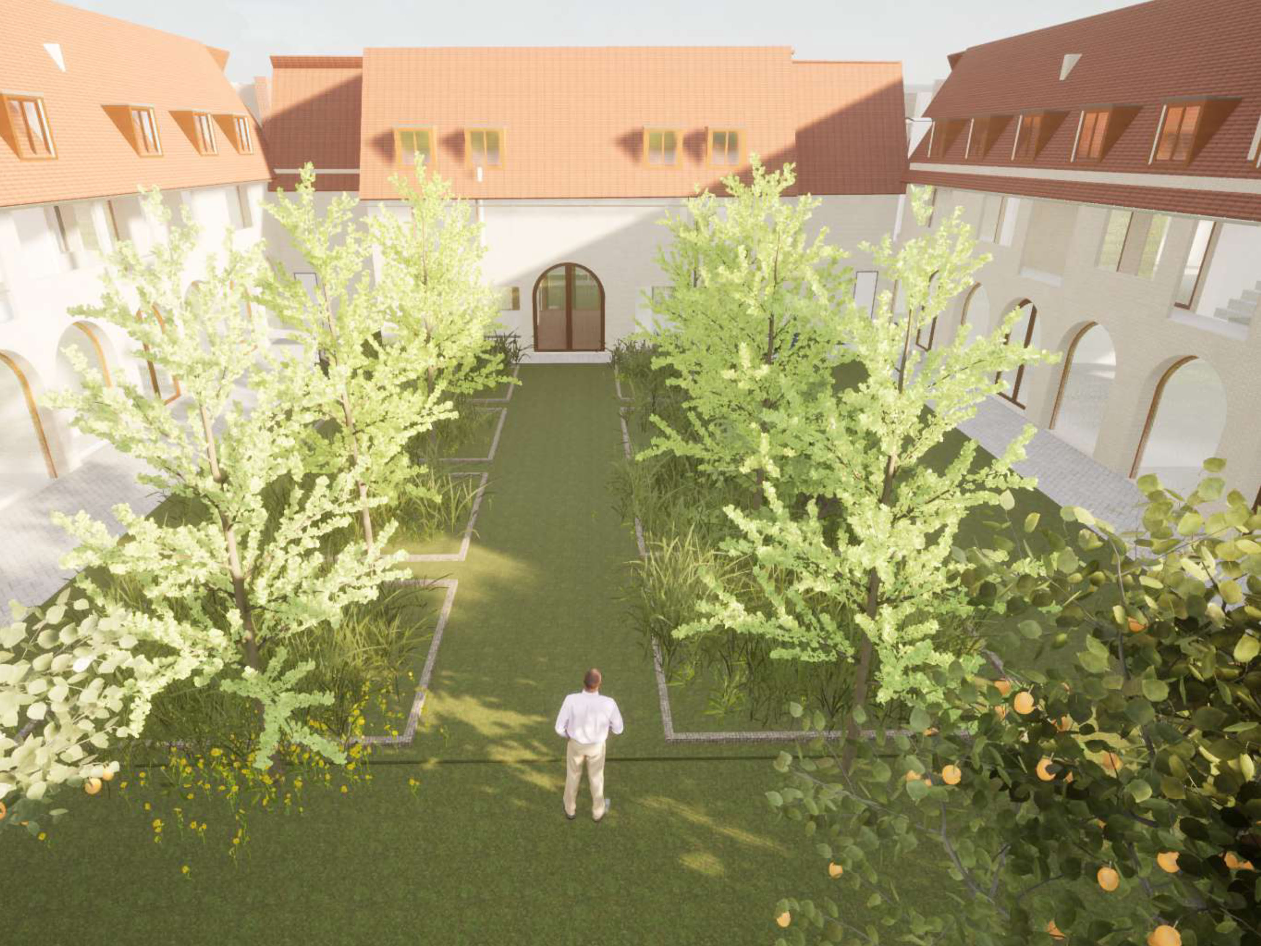 Een eerste impressie van de woningen in U-vorm